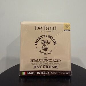 Delfanti Milano Goat Milk DAY CREAM - Hyaluronic Acid, Moisturizing Firming 50ml
